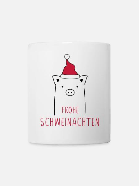 Frohe Weihnachten I Schweinachten Schwein Sau - Tasse - Weiß