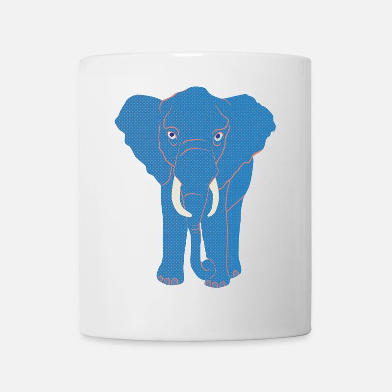 blauerElefant - Tasse - Weiß