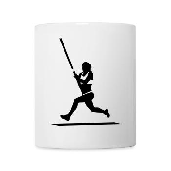 Stabhochsprung - Tasse - Weiß - Vorne