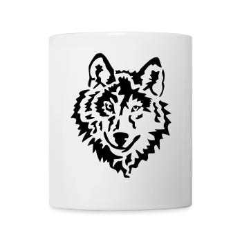 wolf raubtier natur - Tasse - Weiß - Vorne