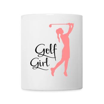 golf frauen - Tasse - Weiß - Vorne