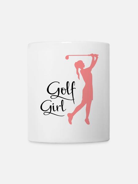 golf frauen - Tasse - Weiß