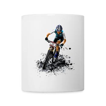 mountainbike - Mug - white - Front