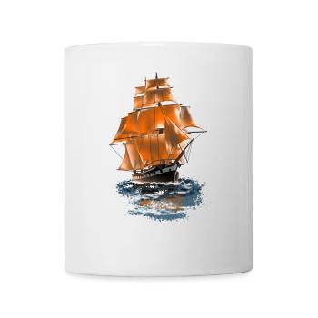 sailing ship - Mug - white - Front