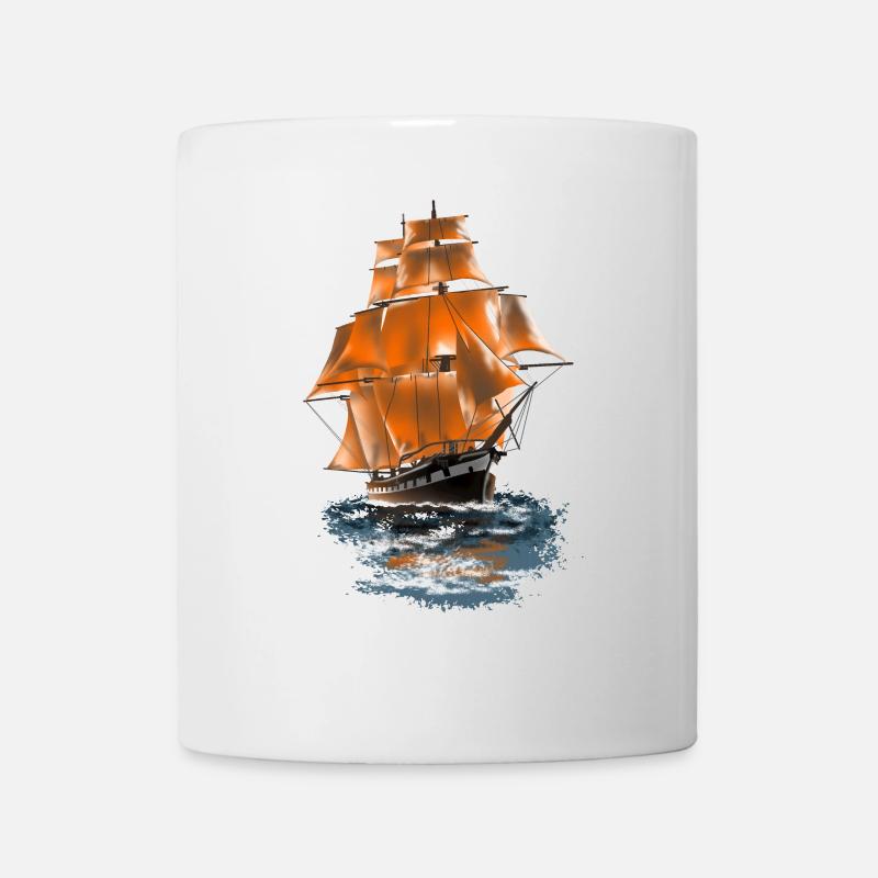 sailing ship - Mug - white