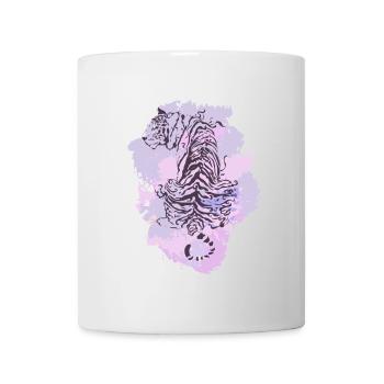 Tiger Lila - Tasse - Weiß - Vorne