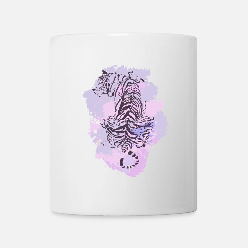 Tiger purple - Mug - white