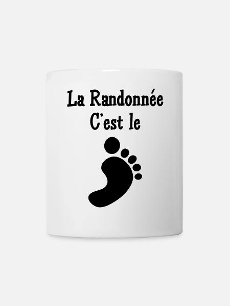 La Randonnée c'est le pied ! - Mug blanc - blanc