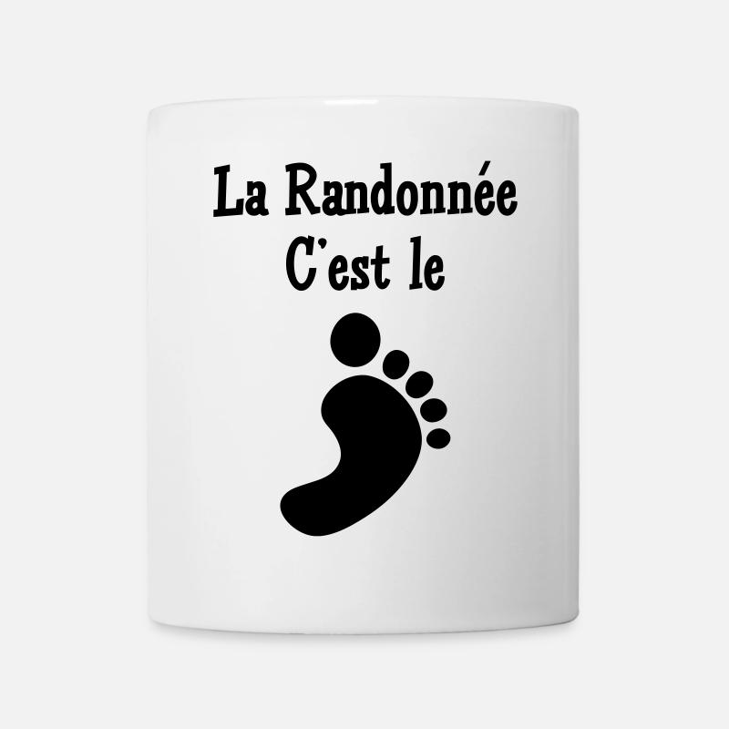 La Randonnée c'est le pied ! - Mug blanc - blanc