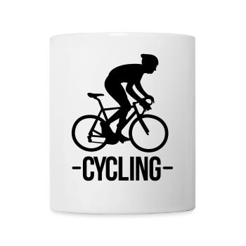 cyclisme - Mug blanc - blanc - Devant