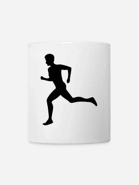 Laeufer Leichtathletik Sport - Tasse - Weiß