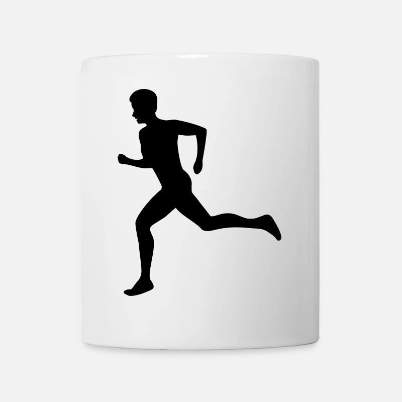 Laeufer Leichtathletik Sport - Tasse - Weiß