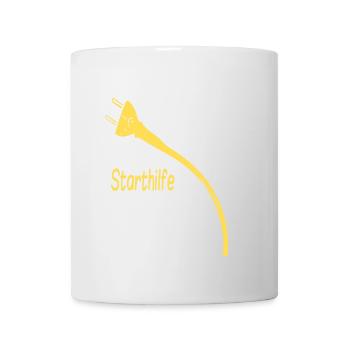 StartLife Startup-Stecker Design - Tasse - Weiß - Vorne