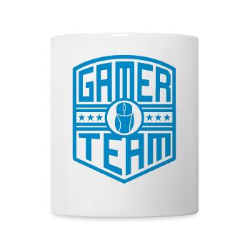 Gamer Team (crest) - Mug - white - Front