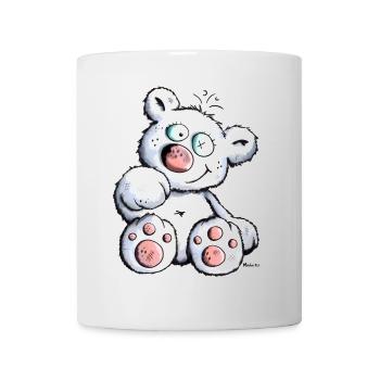 Cute White Teddy Bear - Mug - white - Front