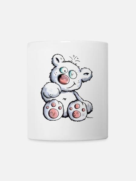 Blanc Ours En Peluche - Mug blanc - blanc