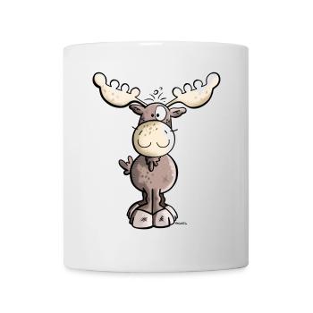 Süßes Elchlein - Tasse - Weiß - Vorne