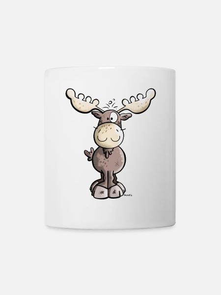 Süßes Elchlein - Tasse - Weiß