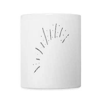 Confettis sombres - Mug blanc - blanc - Devant