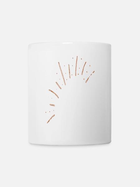 Sonnenfunken Lichtbogen Muster - Tasse - Weiß