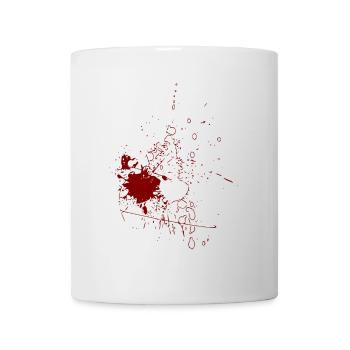 kreative Collection - Linie / rot - Tasse - Weiß - Vorne