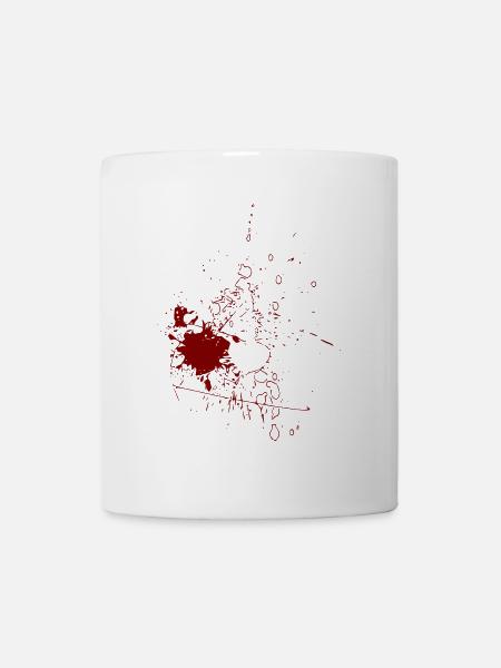 kreative Collection - Linie / rot - Tasse - Weiß