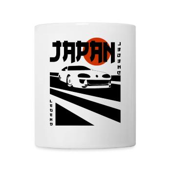 Legend on wheels – JDM sports car icon - Mug - white - Front