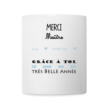 merci maitre ce1 école cadeau fin année - Mug blanc - blanc - Devant
