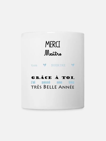merci maitre ce1 école cadeau fin année - Mug blanc - blanc