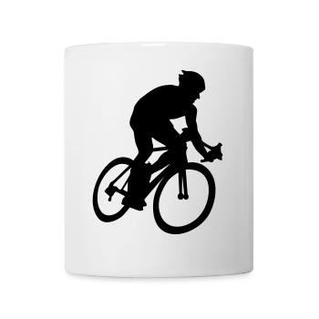 Radfahren, Radfahrer - Tasse - Weiß - Vorne