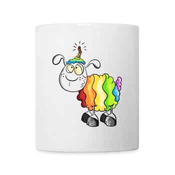 Rainbow Schaf - Tasse - Weiß - Vorne