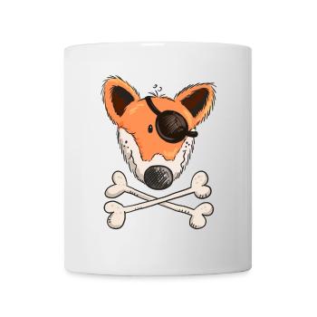 Kleiner Fuchs Pirat - Tiere - Piraten - Geschenk - Tasse - Weiß - Vorne