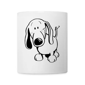 Lustiger Dackel - Dachshund - Tasse - Weiß - Vorne