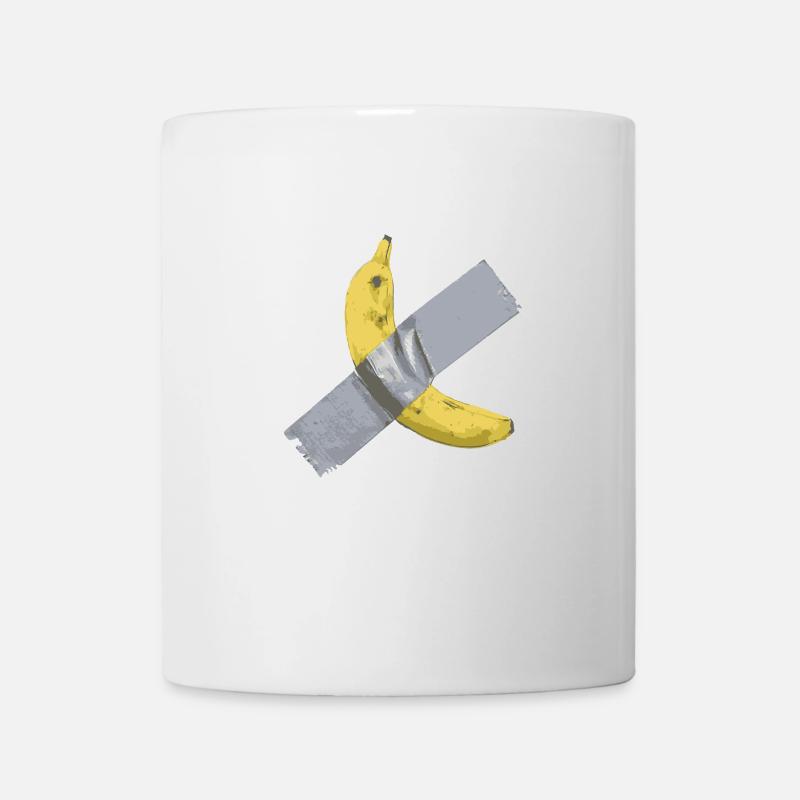 Banane Ruban adhésif - Mug blanc - blanc