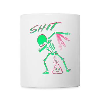 Squelette drôle - Mug blanc - blanc - Devant