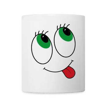 Comic-style eyes - Mug - white - Front