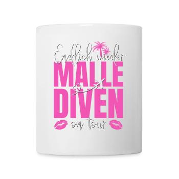 Mallorca Spruch Endlich Wieder Malle Diven On Tour - Tasse - Weiß - Vorne