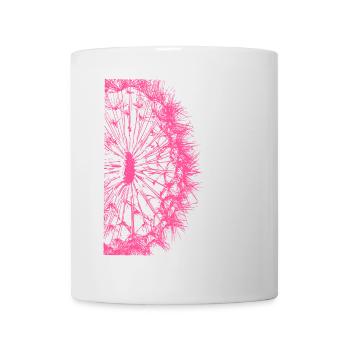 Pusteblume - Linie / pink - Tasse - Weiß - Vorne