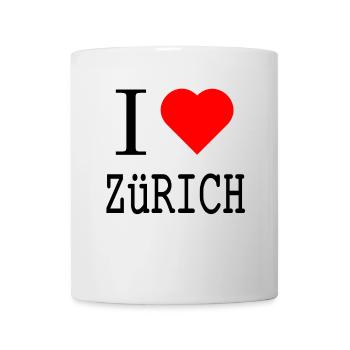 I Love Zurich – City Statement with Heart - Mug - white - Front