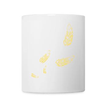 Feathers - Symbol / gold - Mug - white - Front