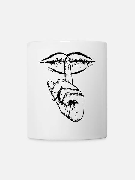 Mouth Shut - Mug blanc - blanc