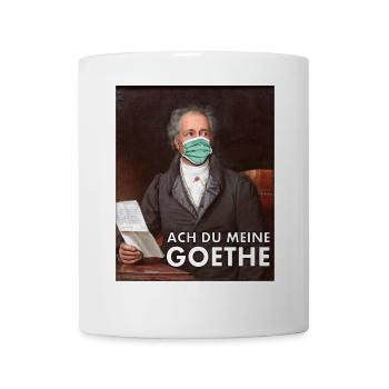 Oh you my Goethe mouthguard virus Wolfgang - Mug - white - Front