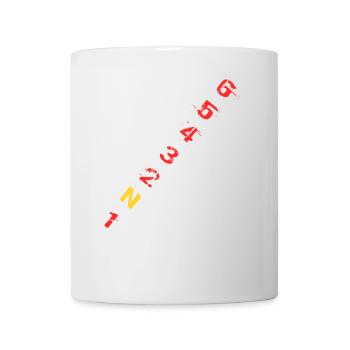 Reifenpfad Neon Typo - Tasse - Weiß - Vorne