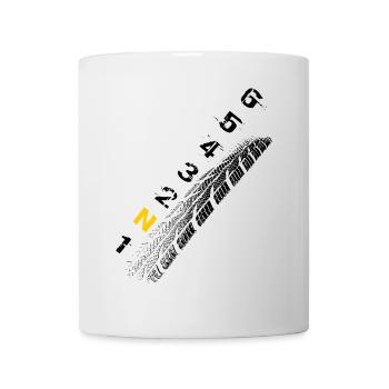 Vitesses - Moto - Circuit / noir - Mug blanc - blanc - Devant