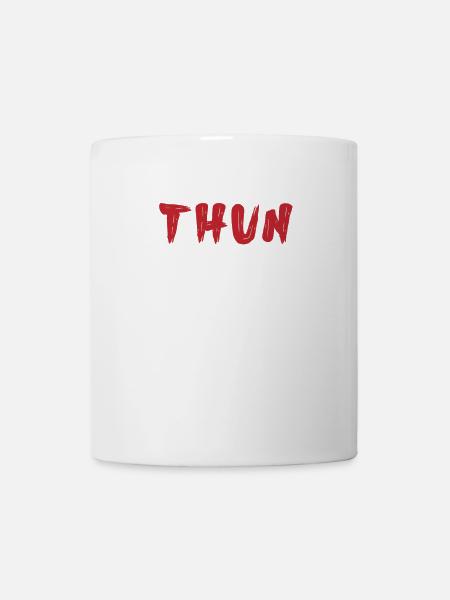 THUN Design - Handgezeichnet in Rot - Tasse - Weiß
