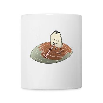 Smoking tea cigarette joint smoking pot tea bags - Mug - white - Front