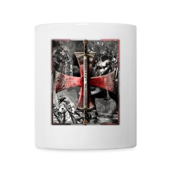 Templars of Steel - Red - Mug - white - Front