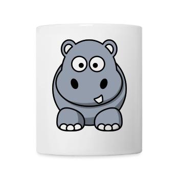 Hippo - Mug blanc - blanc - Devant