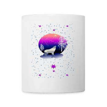 Wolf - Tasse - Weiß - Vorne