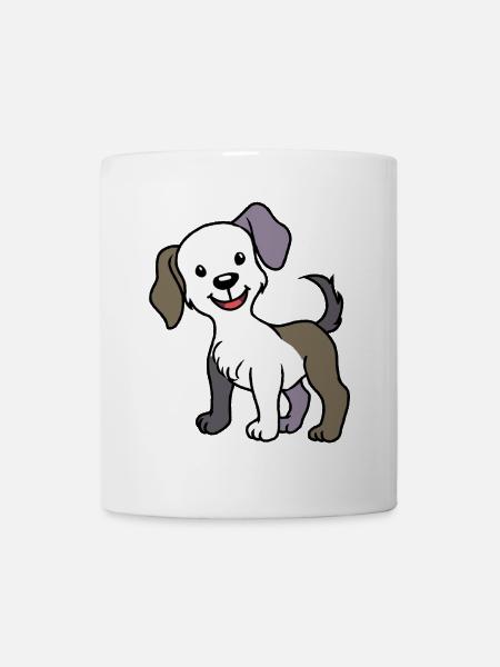 chien chien propriétaire chien animaux domestiques mutt refuge - Mug blanc - blanc
